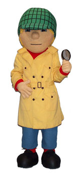 Nate the Great Mascot Costume Nate the Great Mascot Costume