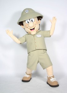 Glen the Guide City of Dublin, California custom corporate mascot