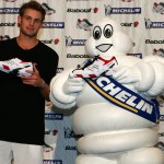 Andy Roddick and Michelin Man debut the New Tennis Shoe