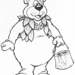 Berry Bear original custom mascot concept sketch