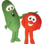 Bob and Larry VeggieTales Promotional Custom Mascots