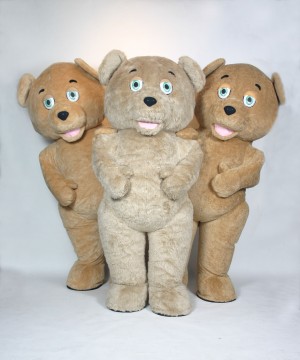 three teddy bear