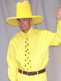 Man in the Yellow Hat Custom Mascot Man in the Yellow Hat Mascot Costume