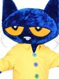 Pete the Cat Custom Mascot Pete the Cat Mascot Costume