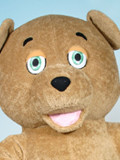 Curly Teddy Bear Custom Mascot Curly Teddy Bear Mascot Costume