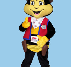 Free Bee (WFRE) Mascot Costume