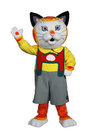 Huckle Cat Mascot Costume