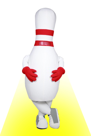 Bowling Pin Mascot Costume Rental