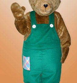 Corduroy Bear Mascot Costume