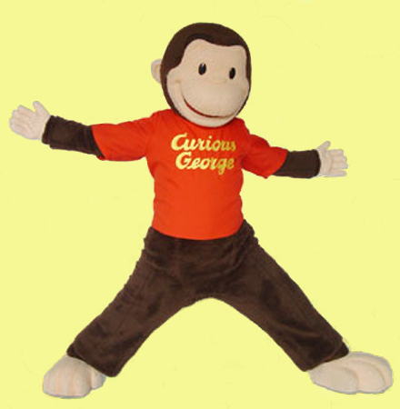 Curious George Mascot Costume