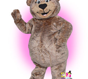 Bear with Pink Bow Rental Mascot Costume by Costume Specialists