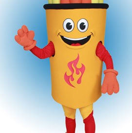 Fulton Torch Mascot Costume