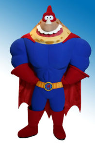 Horned Avenger Mascot Costume