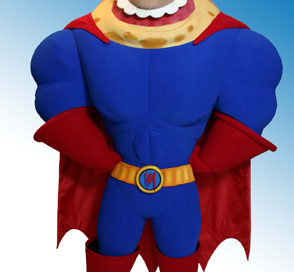 Horned Avenger Mascot Costume
