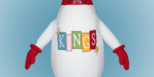 Bowling Pin Mascot Costume by Costume Specialists for King's Bowling
