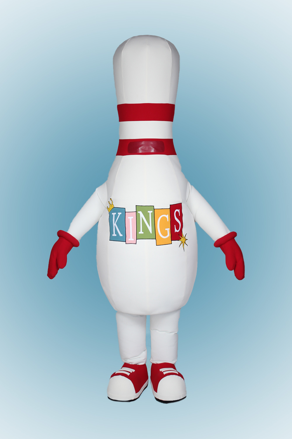 Bowling Pin Mascot Costume by Costume Specialists for King's Bowling