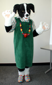 Miss Bindergarden Mascot Costume