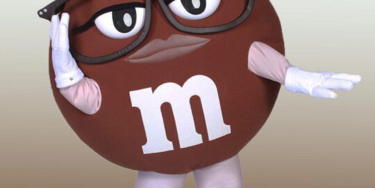Ms. Brown M&M Mascot Costume