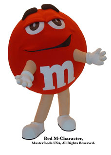 Red-M-Character-MM-Mascot-Costume Red M&M Mascot Costume