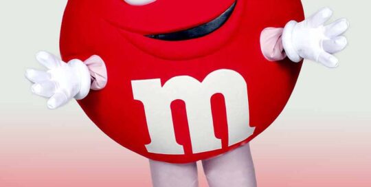 Red M&M Mascot Costume