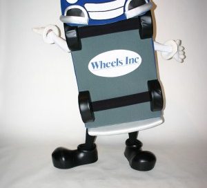 Wheelie Mascot Costume