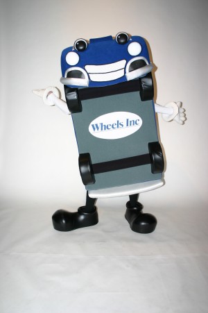 Wheelie Mascot Costume