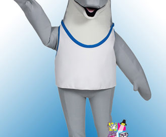 Dolphin Mascot Costume for Rent