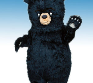 Bruce the Bear mascot costume
