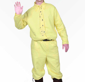 Man in the Yellow Hat mascot costume