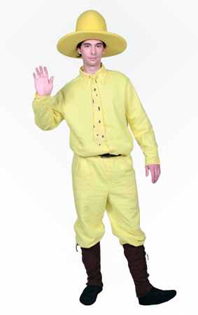 Man in the Yellow Hat mascot costume