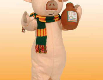 Pig (If you give a pig a pancake) mascot costume