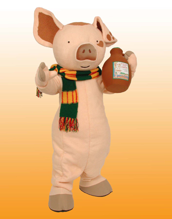 Pig (If you give a pig a pancake) mascot costume