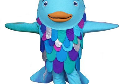 Rainbow Fish mascot costume rental