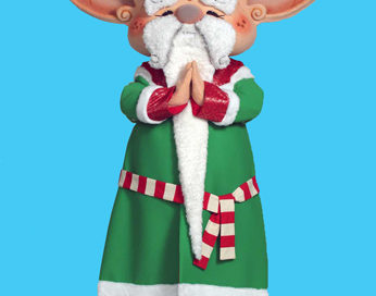 Santas Sensei mascot costume rental