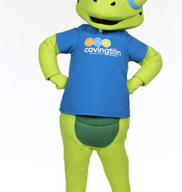 Covington Lizard Custom Mascot by Costume Specialists