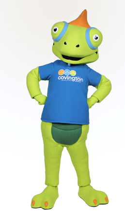 Covington Lizard Custom Mascot by Costume Specialists