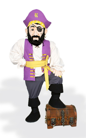 Rocky Raider custom mascot by Costume Specialists for Reynoldsburg City School