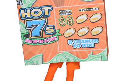 Hot Seven Custom Mascot for Hoosier Lottery by Costume Specialists