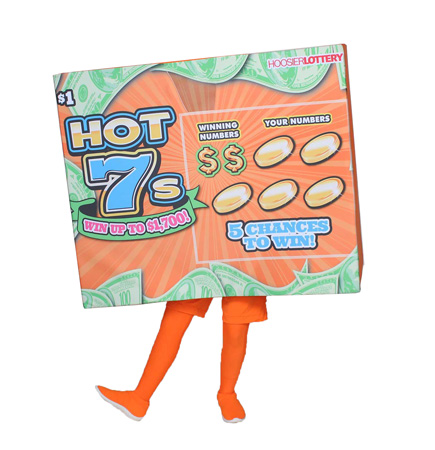 Hot Seven Custom Mascot for Hoosier Lottery by Costume Specialists