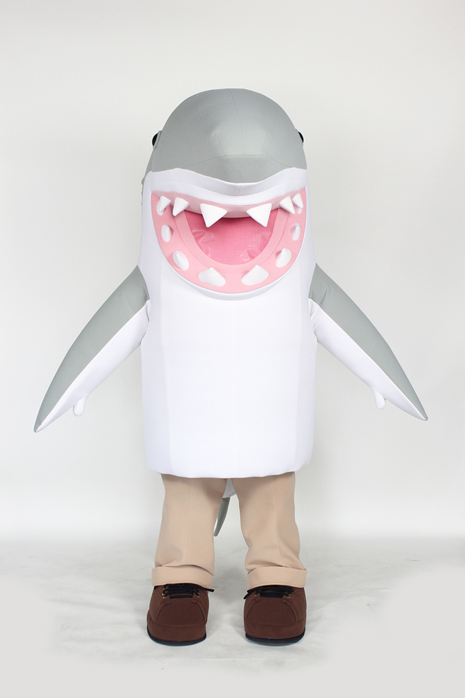 Grey Shark Mascot for Fifth Third Bank by Costume Specialists