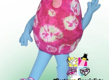Multi Tie Dye Egg Mascot Costume