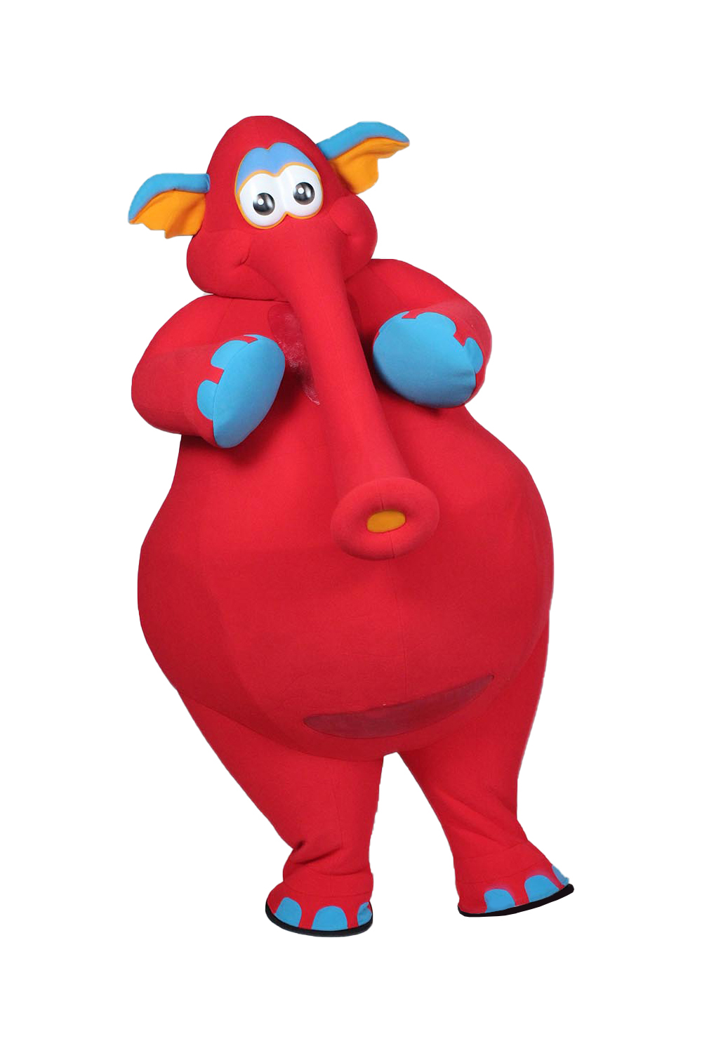 Red Elephant Mascot which is and Inflatable Costume designed and created by Costume Specialists