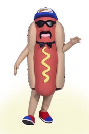 Hot Dog Custom Mascot by Costume Specialists for Dirty Franks Hot Dogs