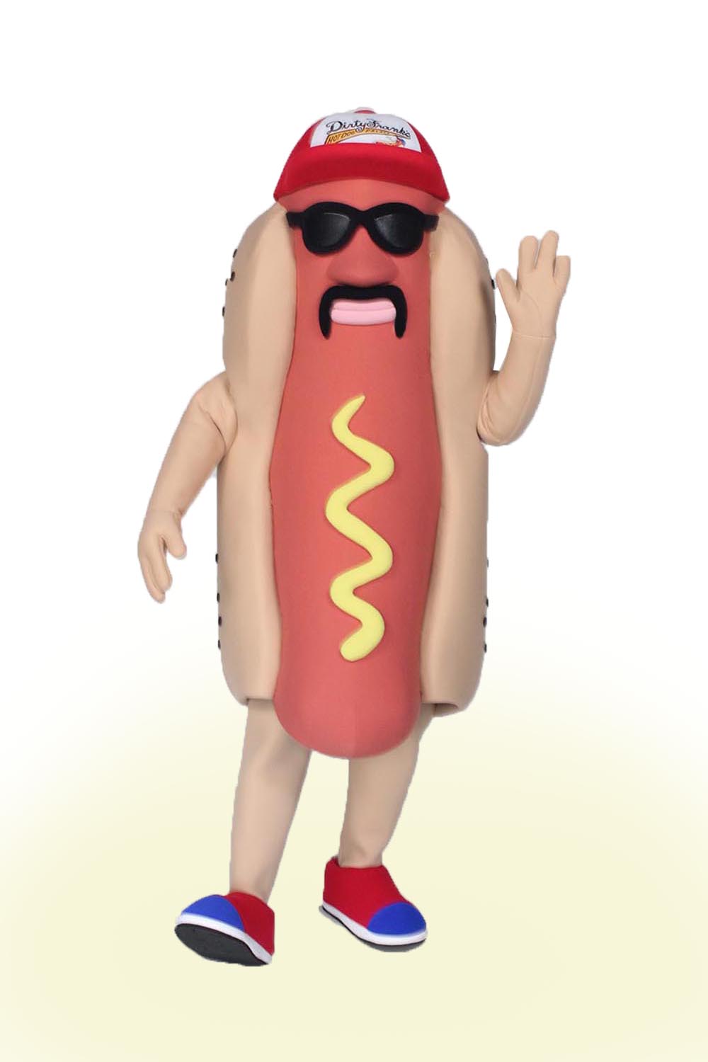 Hot Dog Custom Mascot by Costume Specialists for Dirty Franks Hot Dogs