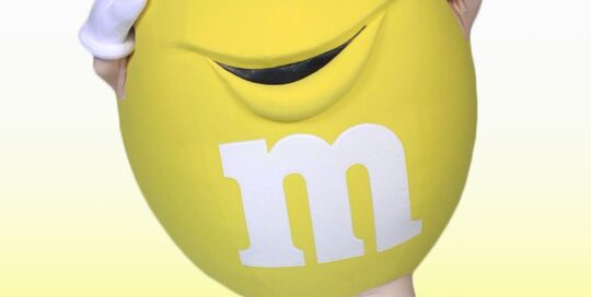M&M Yellow M Mascot Costume