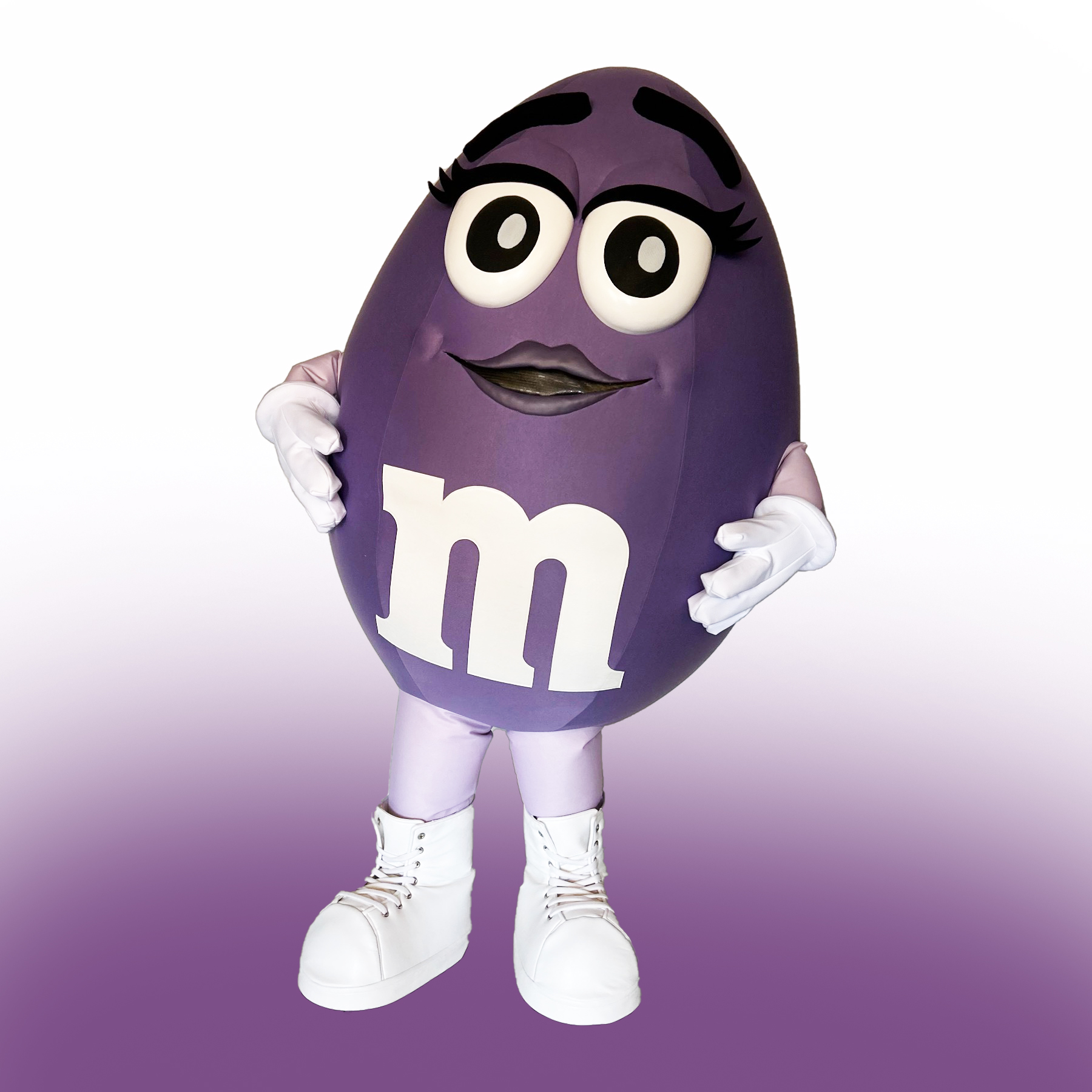 M&M Purple M Character Mascot Costume