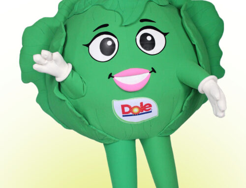 Lucy Lettuce Custom Mascot for Dole Food Company