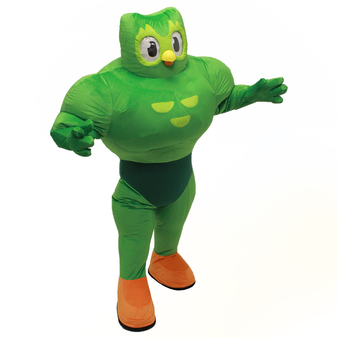 Duolingo Muscle Mascot by Costume Specialists