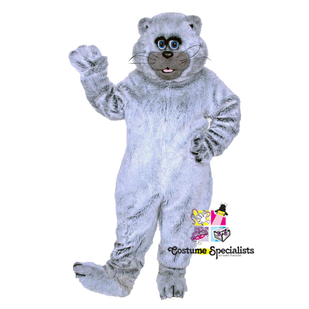 Grey Kitty Mascot Costume by Costume Specialists
